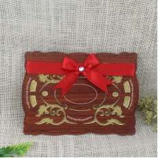 Wooden Wedding Invitation Card With Glitter Paper Invitation Card Customized 